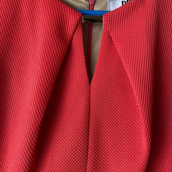 DR Collection sz 4 coral pink sleeveless work career‎ sheath dress - Picture 3 of 9